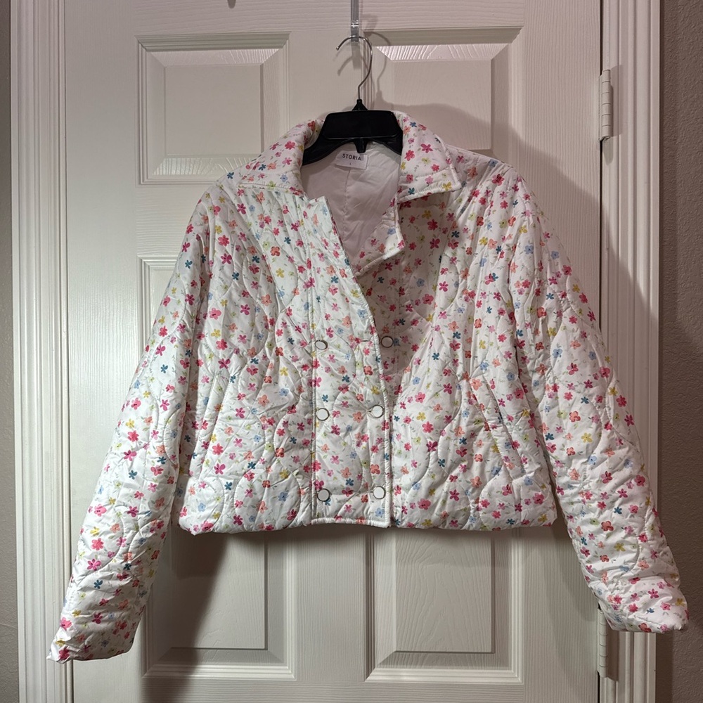 Storia Floral Quilted Jacket - Multicolor